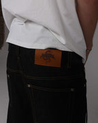 SCRIPT DENIM JORTS V8
