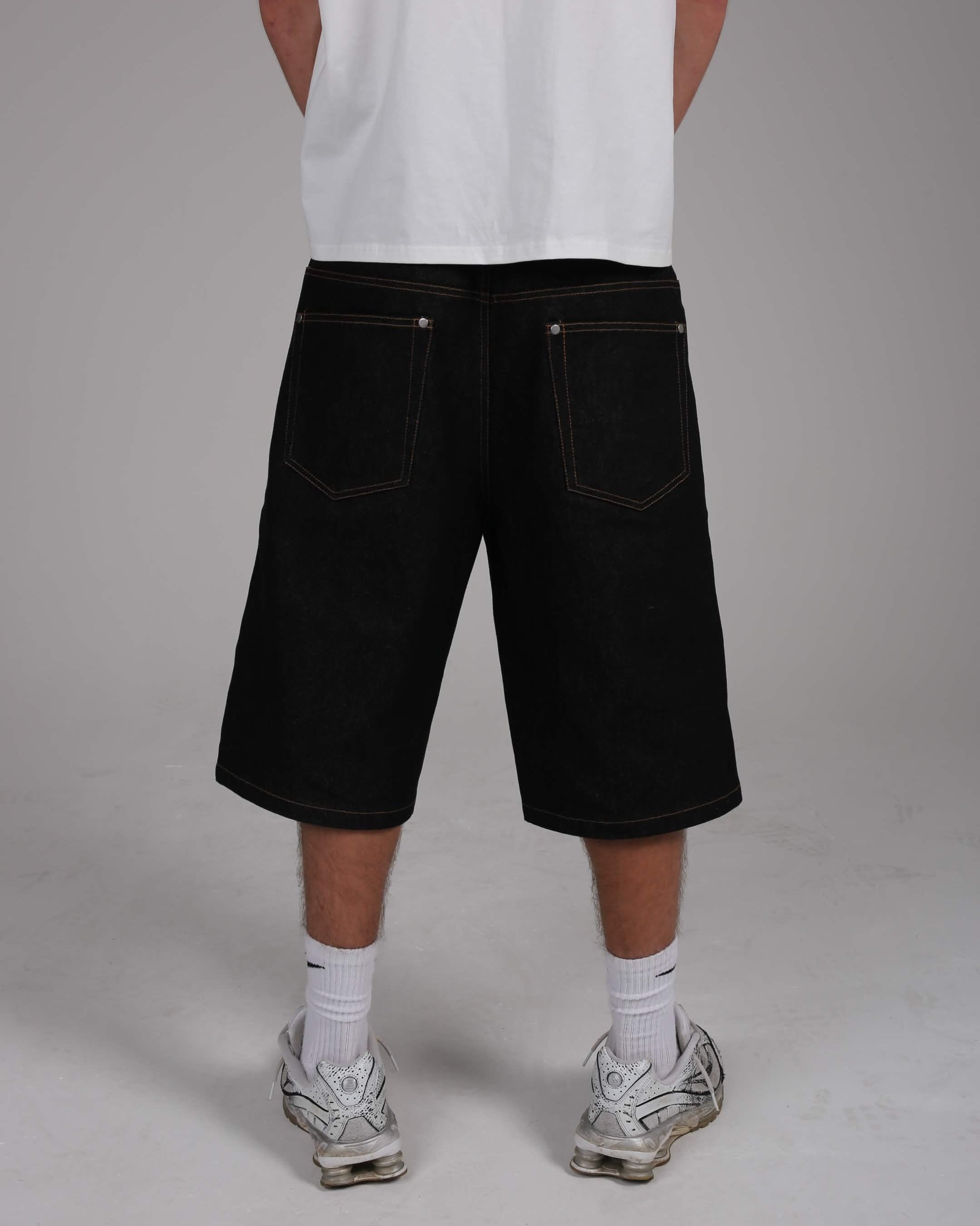 SCRIPT DENIM JORTS V8 – Remyx London