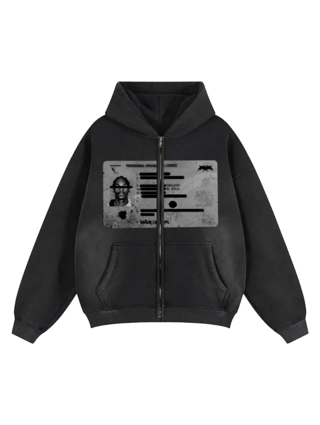 BLACK ID CARD ZIPUP