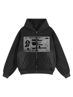 BLACK ID CARD ZIPUP