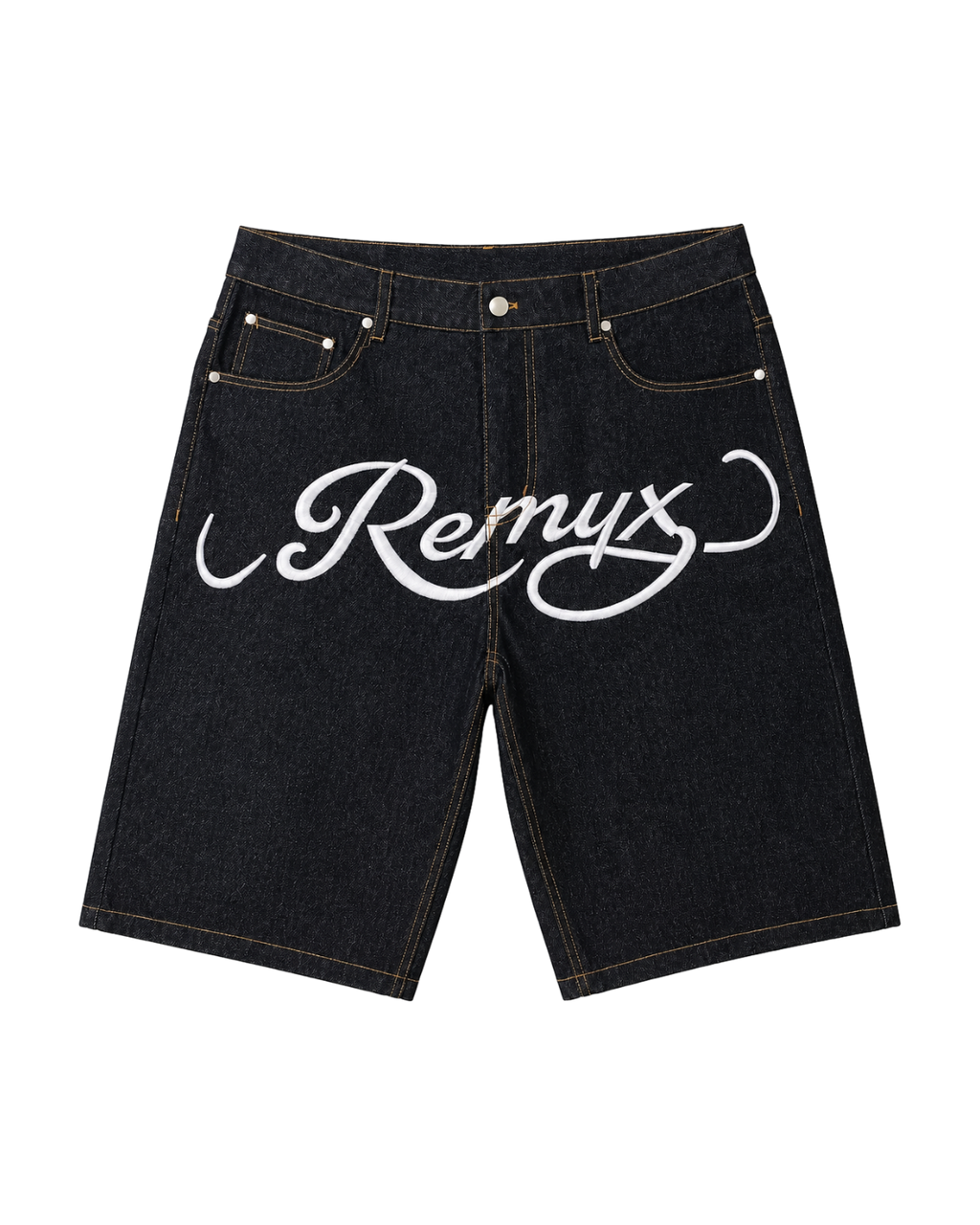 SCRIPT DENIM JORTS V8