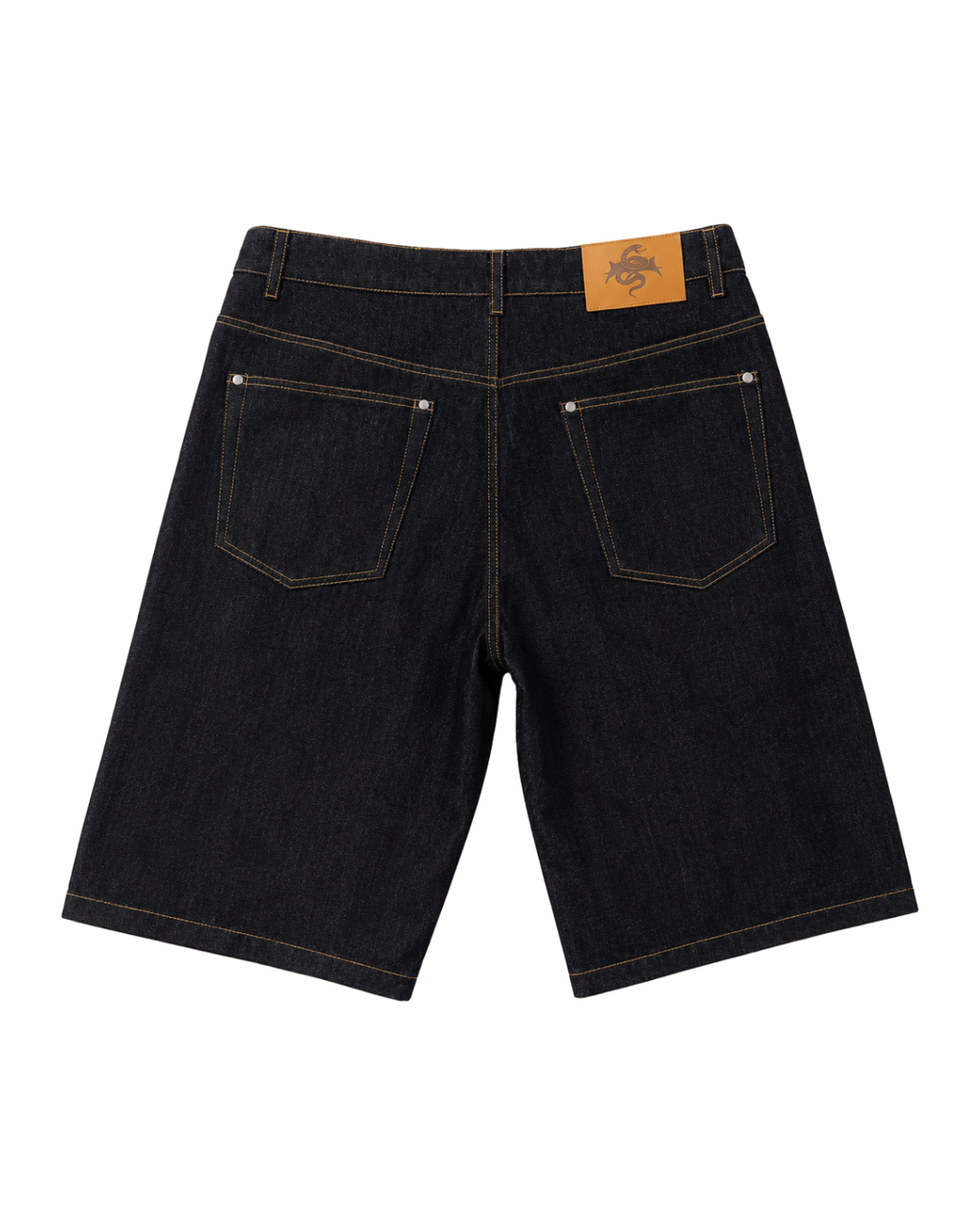 SCRIPT DENIM JORTS V8