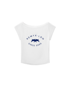 GIRLS WIDE NECK BABY TEE V8