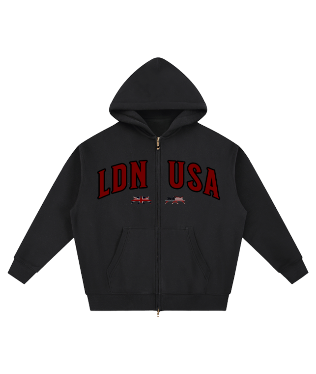LDNxUSA BOXY ZIPUP